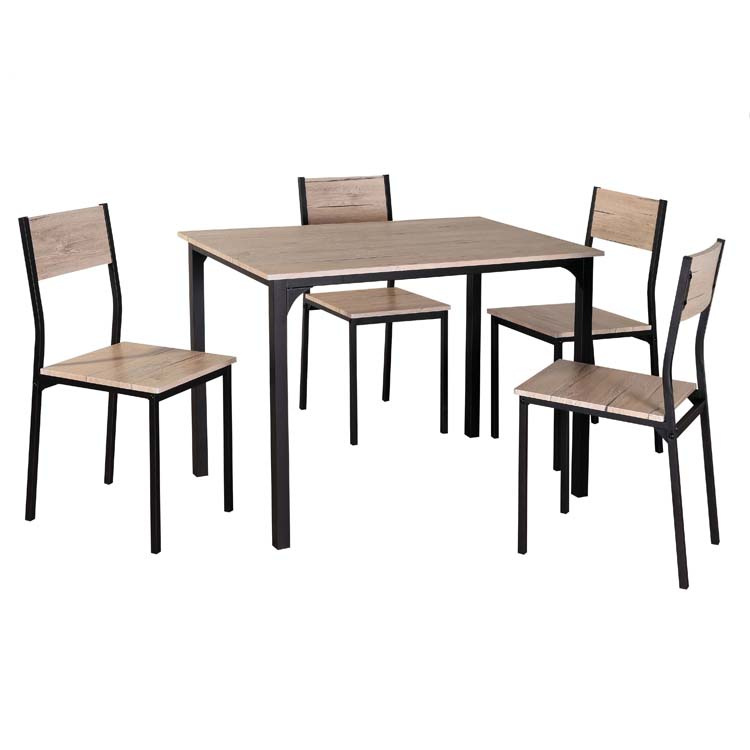  5-Piece Modern Dining Table Set with 4 Chairs for dining room furniture,kitchen room furniture